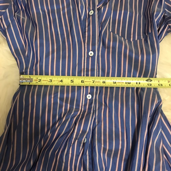 Unravel Project Stripe Silk Shirt Dress - Picture 7 of 7